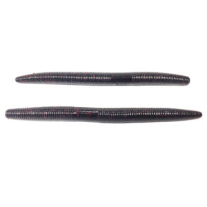 5" Yamamoto Senko - Black with Small Red Flake