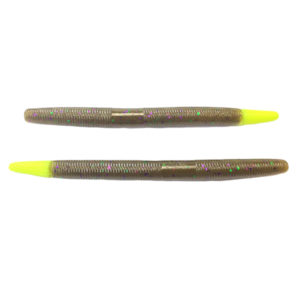 5" Yamamoto Senko - Green Pumpkin with Chartreuse Tail