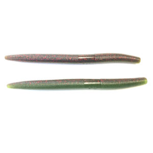 5" Yamamoto Senko - Green Pumpkin with Red Flake