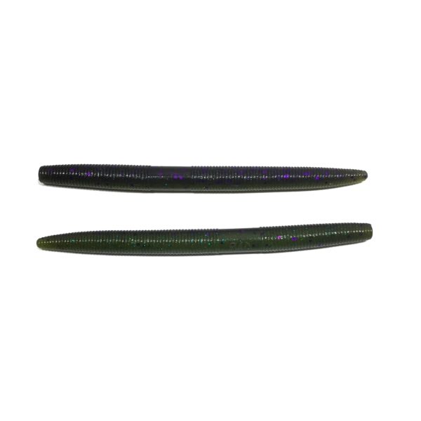 5" Yamamoto Senko - Smoke w/Purple and Blue, #042 w/Blue