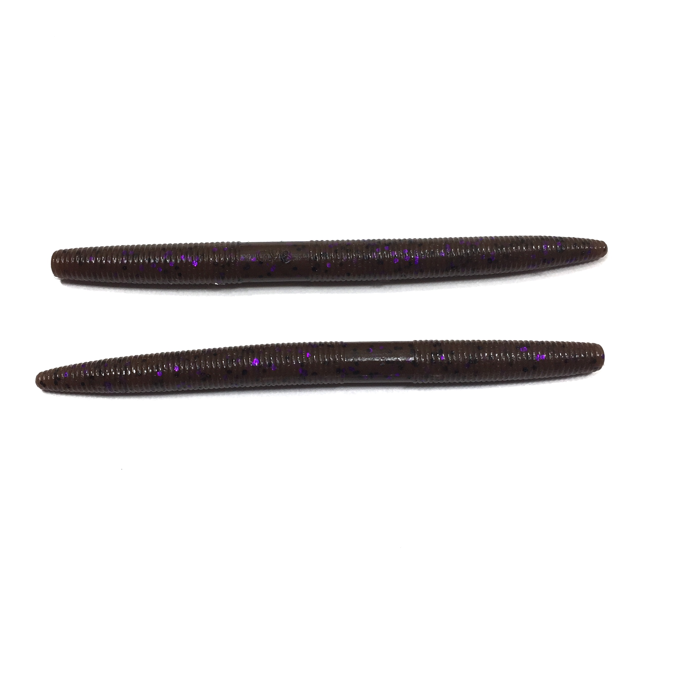 5" Yamamoto Senko - Cinnamon w/Black and Purple Flake - Grumpy Bass
