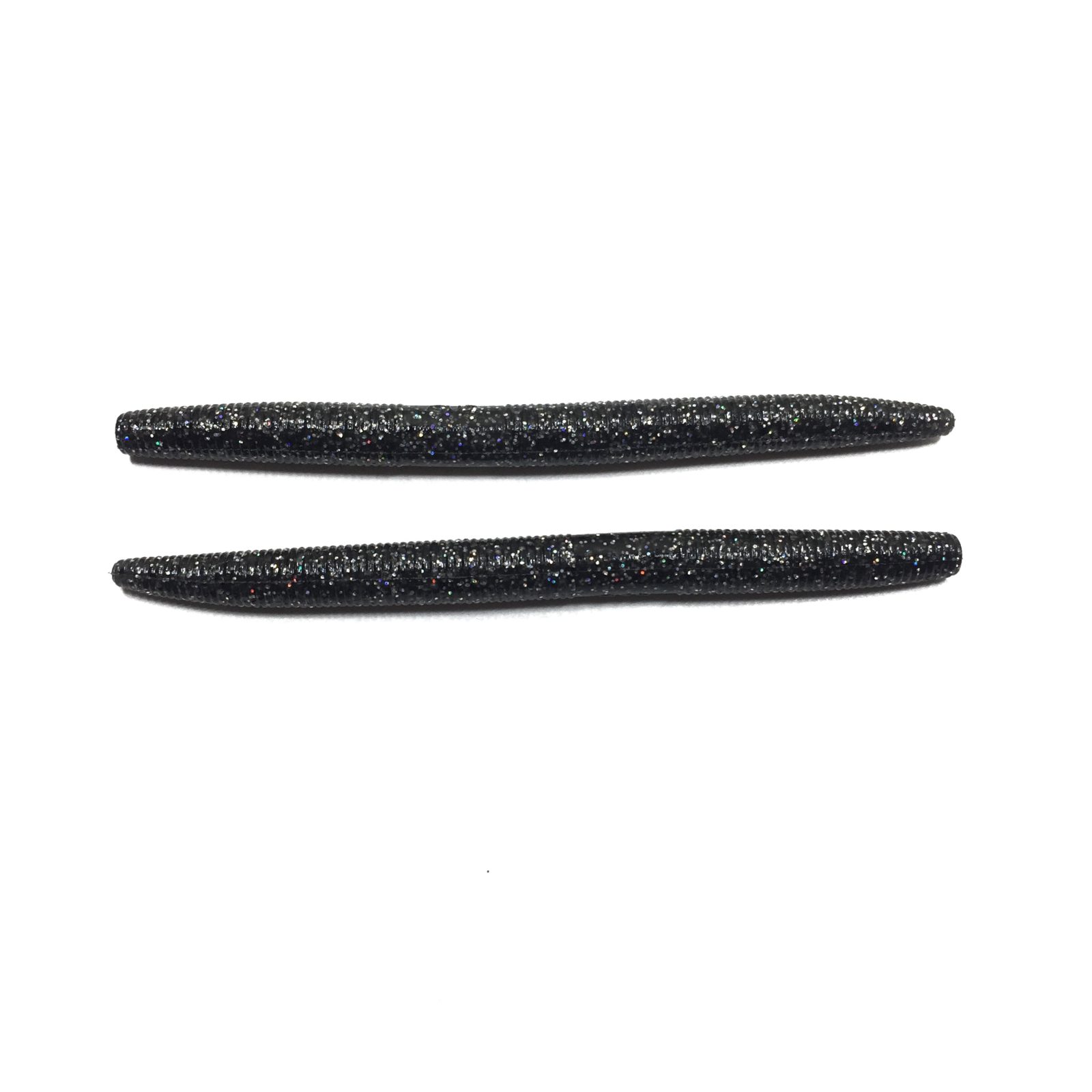5" Yamamoto Senko - Smoke w/Black and Hologram - Grumpy Bass
