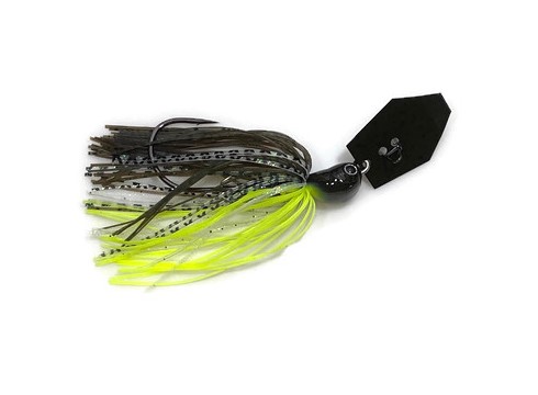 Z-Man Chatterbait Evergreen Jack Hammer - Bhite Delight - Grumpy Bass