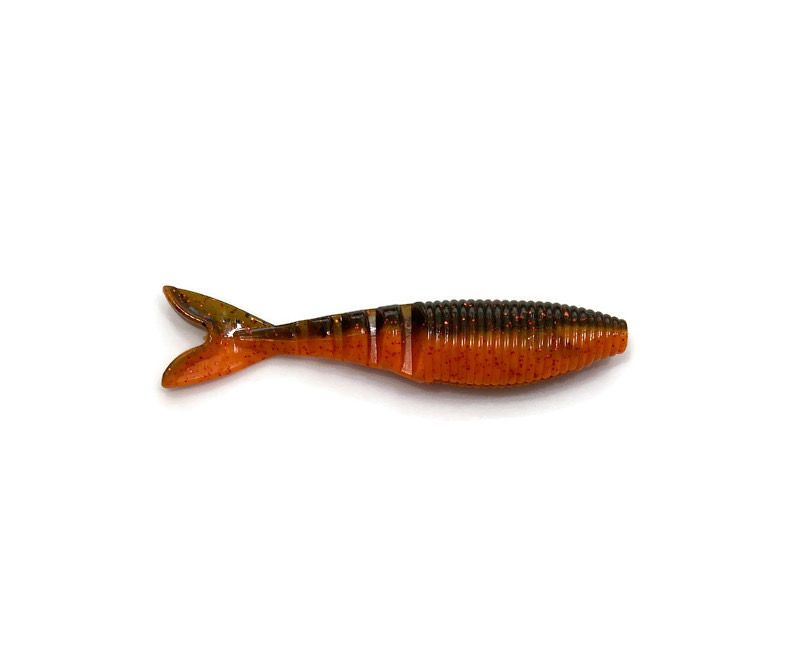 Yamamoto 4 Zako Swimbait - Watermelon w/Copper/Orange w/Red - Grumpy Bass